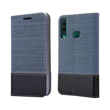 Huawei Y6P Suojakuori Lompakkokotelo (Sininen)