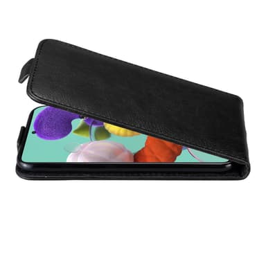Samsung Galaxy A51 5G Suojakuori Lompakkokotelo (Musta)