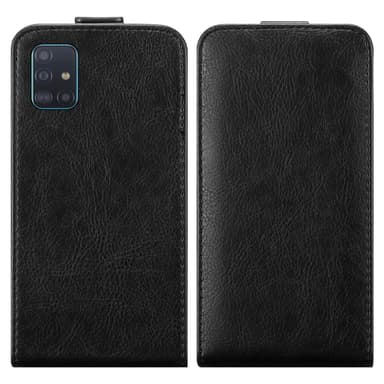 Samsung Galaxy A51 5G Suojakuori Lompakkokotelo (Musta)