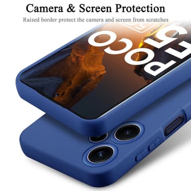 Xiaomi Poco F5 Suojakuori Kotelo Case (Sininen)
