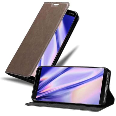 Nokia 8 Sirocco Suojakuori Lompakkokotelo (Ruskea)