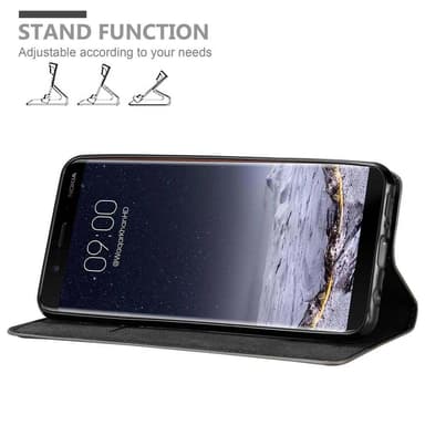 Nokia 8 Sirocco Suojakuori Lompakkokotelo (Ruskea)