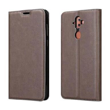 Nokia 8 Sirocco Suojakuori Lompakkokotelo (Ruskea)
