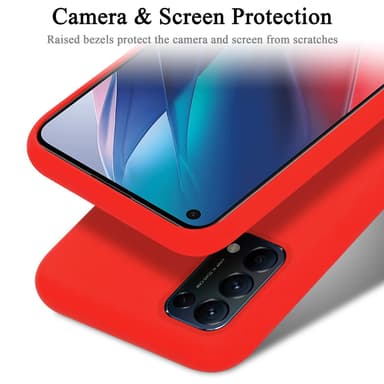 Oppo FIND X3 LITE Suojakuori Kotelo (Punainen)