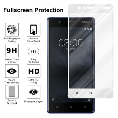 Nokia 3.1 Suojakalvo Karkaistu lasi Näytönsuoja