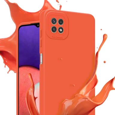 Samsung Galaxy A22 5G Suojakuori Kotelo (Oranssi)