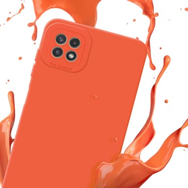 Samsung Galaxy A22 5G Suojakuori Kotelo (Oranssi)
