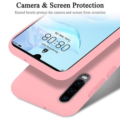 Huawei P30 Suojakuori Kotelo (Vaaleanpunainen)