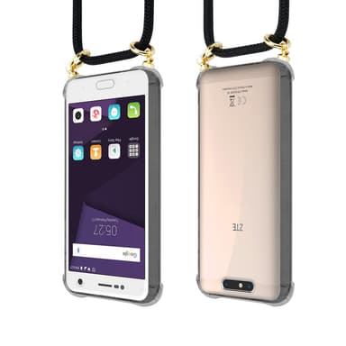 ZTE Blade V8 Suojakuori Kotelo Ketju (Musta)