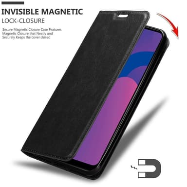 Honor PLAY 9A Suojakuori Lompakkokotelo (Musta)
