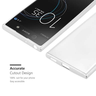 Sony Xperia XA1 Suojakuori Kotelo (Hopea)
