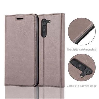 LG G3 STYLUS Suojakuori Lompakkokotelo (Ruskea)