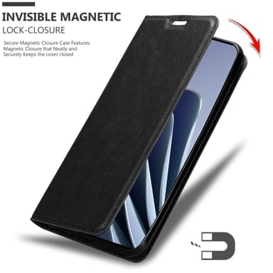 OnePlus 10 PRO 5G Suojakuori Lompakkokotelo (Musta)