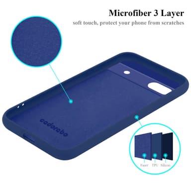 Google PIXEL 6A Suojakuori Kotelo Case (Sininen)