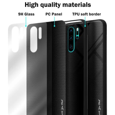 Huawei P30 PRO Suojakuori Kotelo (Musta)