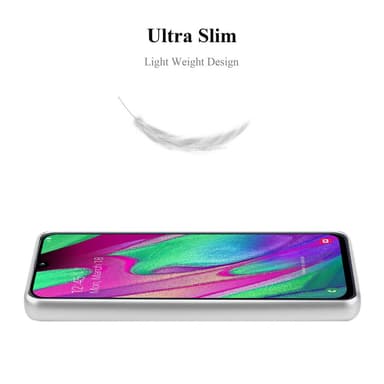 Samsung Galaxy A40 Suojakuori Kotelo (Hopea)