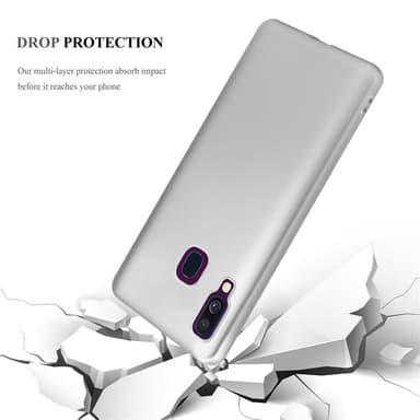 Samsung Galaxy A40 Suojakuori Kotelo (Hopea)