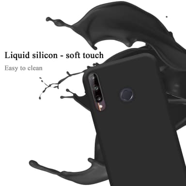 Huawei P40 LITE E Suojakuori Kotelo Case (Musta)