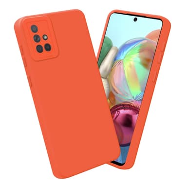 Samsung Galaxy A71 4G Suojakuori Kotelo (Oranssi)