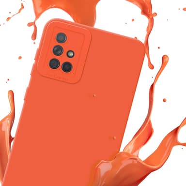 Samsung Galaxy A71 4G Suojakuori Kotelo (Oranssi)