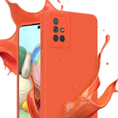 Samsung Galaxy A71 4G Suojakuori Kotelo (Oranssi)