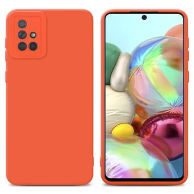 Samsung Galaxy A71 4G Suojakuori Kotelo (Oranssi)