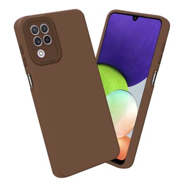 Samsung Galaxy A22 4G Suojakuori Kotelo (Ruskea)
