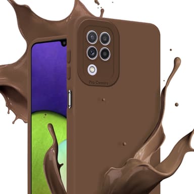 Samsung Galaxy A22 4G Suojakuori Kotelo (Ruskea)