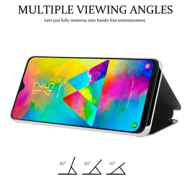 Suojakuori Samsung Galaxy M20 Lompakkokotelo (Hopea)