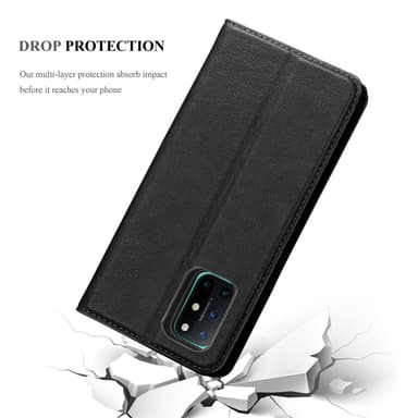 OnePlus 8T Suojakuori Lompakkokotelo (Musta)