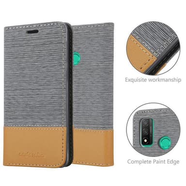 Huawei P SMART 2020 Suojakuori Lompakkokotelo (harmaa)