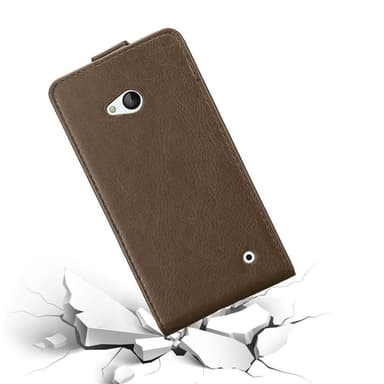 Nokia Lumia 640 Suojakuori Lompakkokotelo (Ruskea)