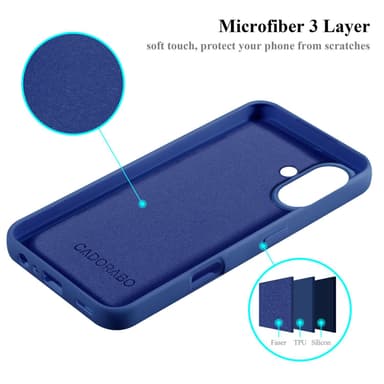 iPhone 16 PLUS Suojakuori Kotelo Case (Sininen)