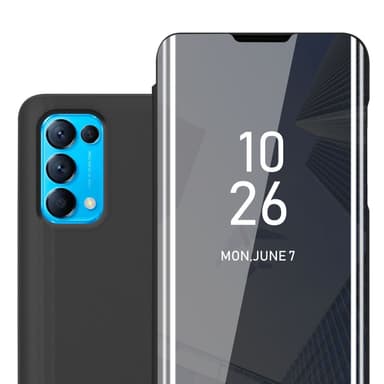 Suojakuori Oppo FIND X3 LITE Lompakkokotelo (Musta)