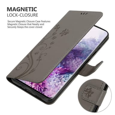 Samsung Galaxy S20 Suojakuori Lompakkokotelo (harmaa)