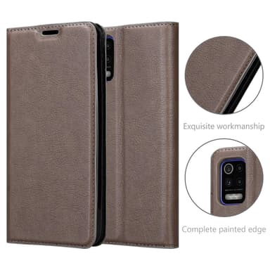 LG K52 / K62 / Q52 Suojakuori Lompakkokotelo (Ruskea)