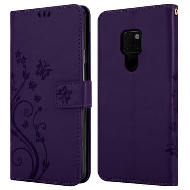 Huawei MATE 20 Suojakuori Lompakkokotelo (Violetti)