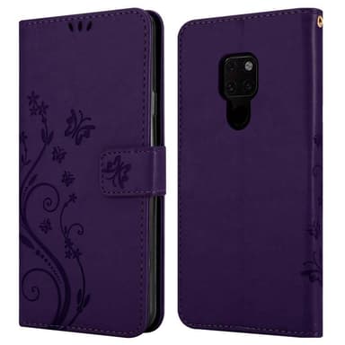 Huawei MATE 20 Suojakuori Lompakkokotelo (Violetti)