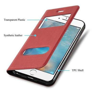 Lompakkokotelo iPhone 6 / 6S Case (Punainen)