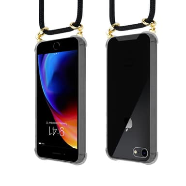 iPhone 7 / 7S / 8 / SE 2020 Suojakuori Kotelo (Musta)