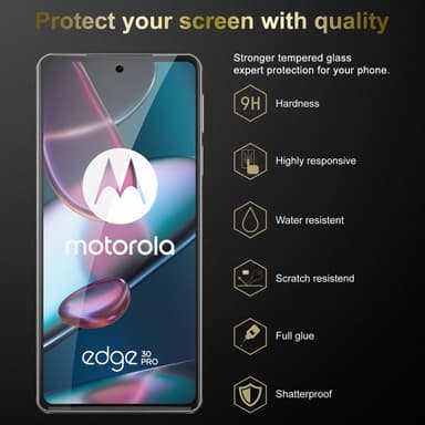 Motorola EDGE 30 PRO / EDGE+ 3x Suojakalvo Karkaistu