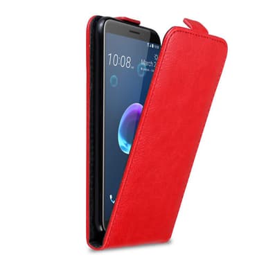 HTC Desire 12 Suojakuori Lompakkokotelo (Punainen)