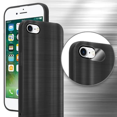 Suojakuori iPhone 7 / 7S / 8 / SE 2020 Kotelo (Musta)