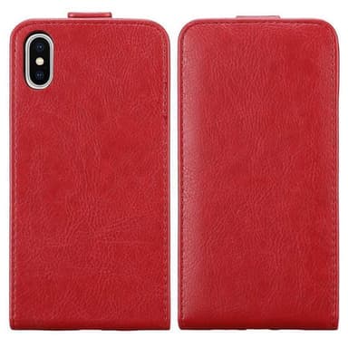 iPhone XS MAX Suojakuori Lompakkokotelo (Punainen)