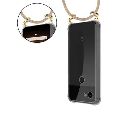 Google PIXEL 3A XL Suojakuori Kotelo (Ruskea)