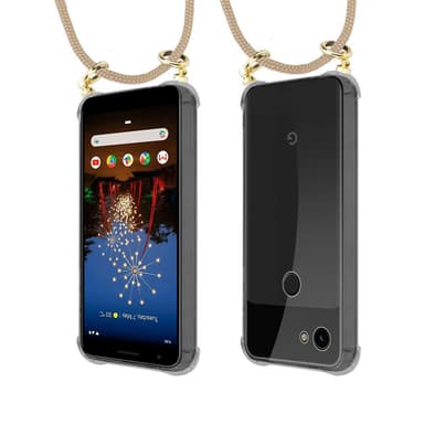 Google PIXEL 3A XL Suojakuori Kotelo (Ruskea)