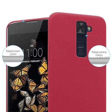 LG K8 2016 Suojakuori Kotelo Case (Punainen)