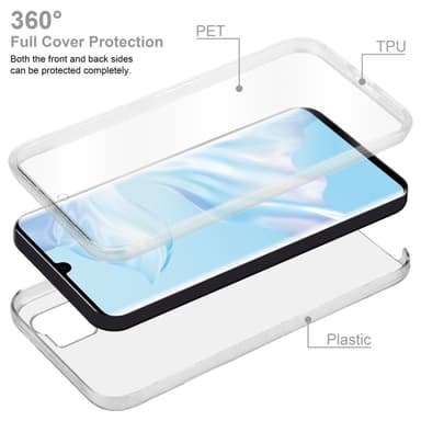 Huawei P30 PRO Suojakuori Case Cover (Läpinäkyvä)