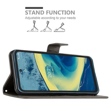 Nokia XR20 Suojakuori Lompakkokotelo (harmaa)
