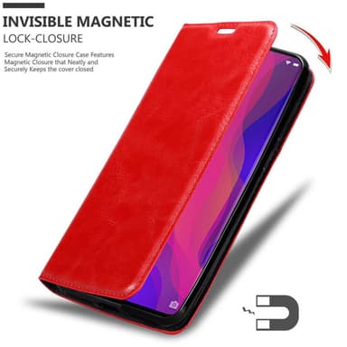 Oppo FIND X Suojakuori Lompakkokotelo (Punainen)